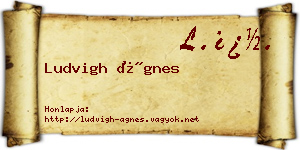 Ludvigh Ágnes névjegykártya